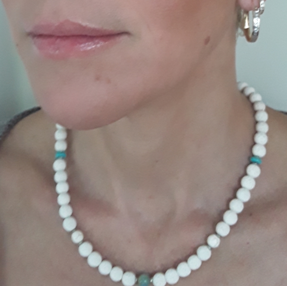 Lava Bead Necklace Handmade